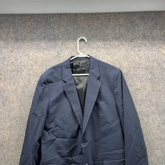 Theory Blazer Men 42R Adult Blue Navy Button Suit Jacket Dress